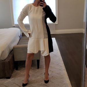 NEW WOMEN'S J. MENDEL BLACK AND WHITE DRESS GOWN